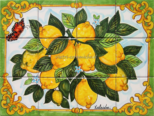 Pannello Mosaico in Ceramica Limoni Kaleidos 40x30 cm