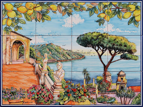 Pannello di Piastrelle in Ceramica Wonderful Ravello 80x60 cm