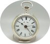 Unusual Silver Pocketwatch with Alarm Clock, ca 1910