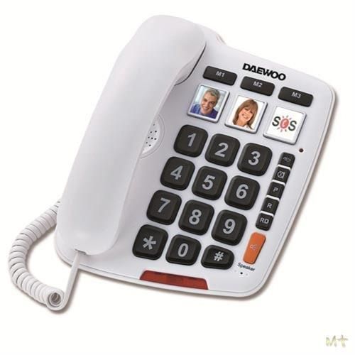 Telefone Daweoo DTC760, C/Fios e Mãos Livres.