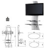 Suporte LCD 32-63" GHOST Design 2000 Branco Meliconi