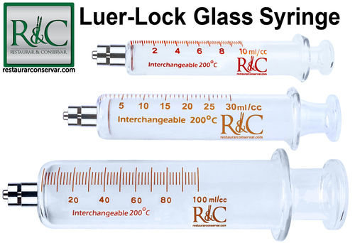 R&C Glass Syringe Luer-Lock PROMO