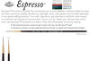 Royal Espresso Script Liner Pincel para Aguarela