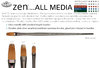 Royal ZEN All Media Filbert Comb Brush