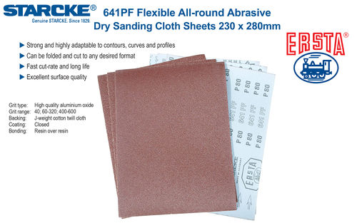 Starcke 641PF Flexible Abrasive Cloth Sheet 230 x 280mm