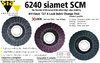 SIA 6240 Siamet SCM X-Lock Disco flexível para acondicionamento de superfícies Ø115mm x 22mm