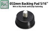 Ø32mm Backing Pad for Scallop Mini Discs connection 5/16" Thread