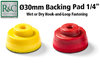 Ø30mm Backing Pad for Scallop Mini Disc connection 1/4" female