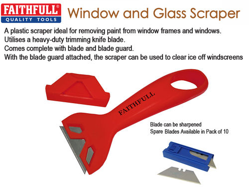 Faithfull Window & Glass Scraper
