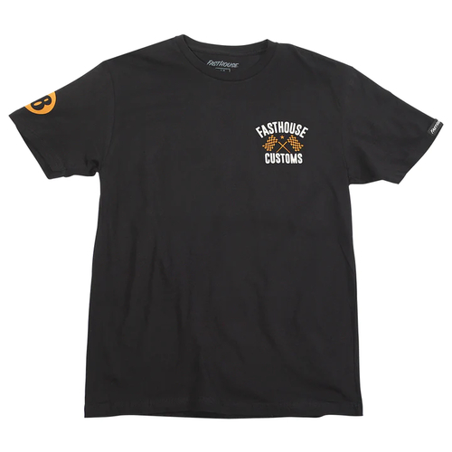 T-Shirt Fasthouse 68 Trick Black / Vintage Gold