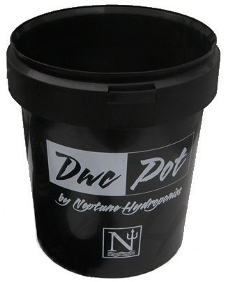 Vaso Negro para DWC Pot 25L