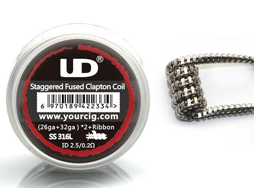 SS316L Staggered fused clapton coil 0,2Ω (Pack 10Un)