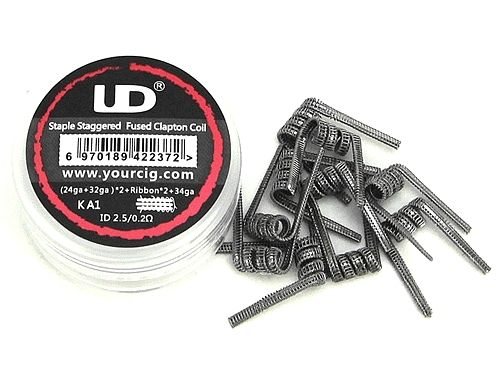 Staple staggered fuse clapton coil 0,2Ω (Pack 10Un)