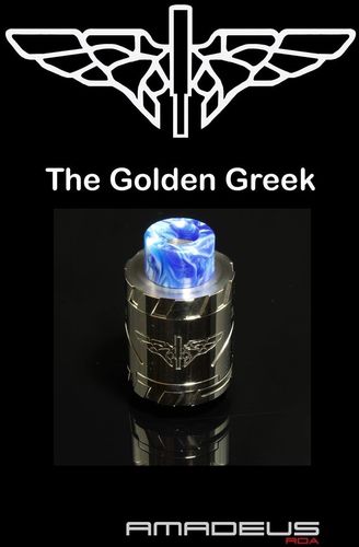 Golden Greek Amadeus RDA by Imeo Thanasis - 24mm Shinned