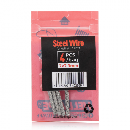 Helheim S RDTA Steel Wire (4pcs/pack) by Hellvape