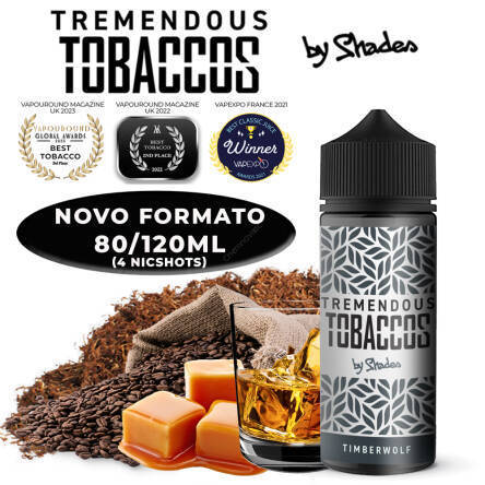TIMBERWOLF Tremendous Tobaccos by Shades - 80ml em Unicorn bottle 120ml - 0mg