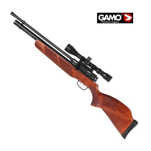 Carabina Gamo Coyote a PCP 4,5mm Wood - multi-tiro - disponível por prévia encomenda
