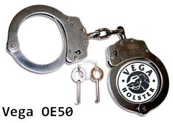 Vega Nickel Handcuffs OE50 with keys
