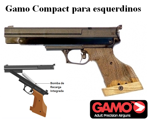 Pistola Gamo Compact APC com punho esquerdino, PCA pistol