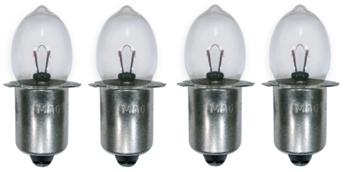 Mag-Lite - Blister com 4 lampadas para lanternas 6 cell C/D