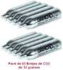 CO2 cylinders 12 grams pack 10 cylinders Gamo