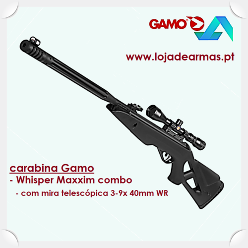 Gamo Carabina Whisper Maxxim 4,5mm Combo 3-9x 40mm WR - 23 Joule