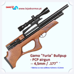 Gamo Furia Bullpup Carabina PCP 4,5mm multi tiro #4200 - entrega imediata