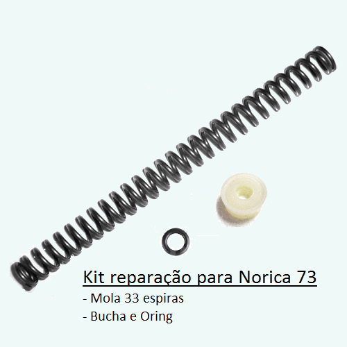 NORICA - Bucha 127 + Mola 237u com 33 elos + oring 108 para modelo 73 e Krono