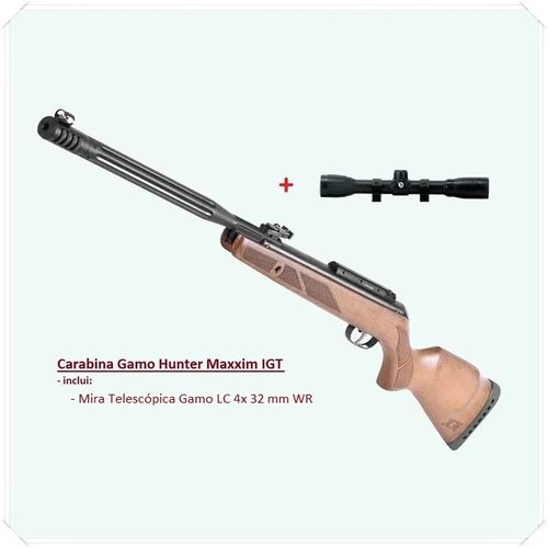 Gamo -Carabina Hunter Maxxim IGT -5,5mm Combo LC4x 32 - Promoção
