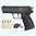Gamo-P27 Dual CO2 Pistol .177in - 4,5mm | gun case-4co2-pellets