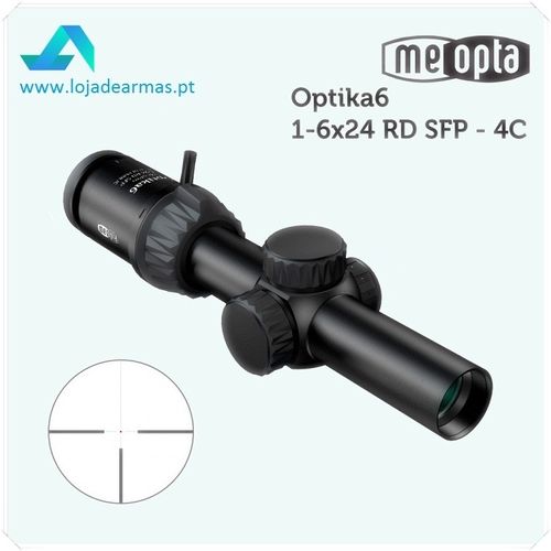 MEOPTA-riflescope Optika6 - 1-6x 24mm SFP RD 4C illuminated reticle