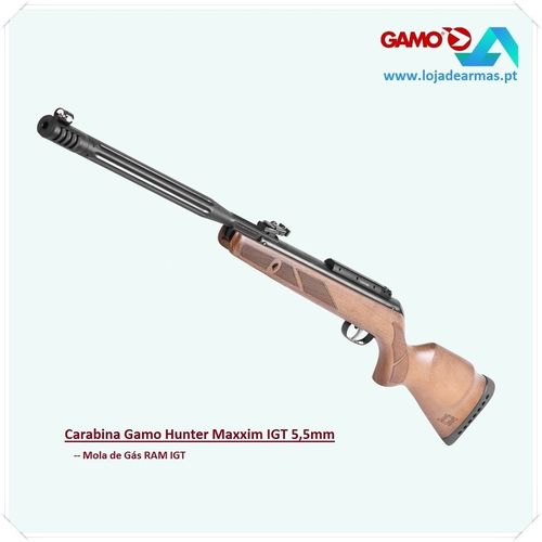 Gamo -Carabina Hunter Maxxim IGT -5,5mm versão sem mira telescópica - Promoção
