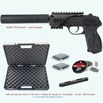 Gamo PT85 Socom Blowback +10 CO2+250 chumbos + maleta_Kit 14 -eleita a melhor pistola de CO2 - 4,5mm