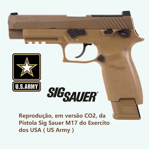 Sig Sauer M17 Coyote ASP TAN CO2 pistol 4,5mm Blowback