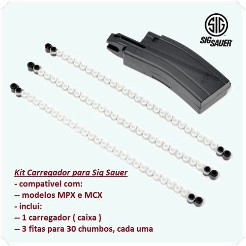 Magazine SS17730 for SIG SAUER MCX VIRTUS .177 / 4,5mm PCP with 3x 30 pellet belts