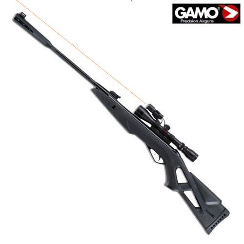Gamo Airgun, Whisper X VH .22in( VH 3-9x 40mm WR ) with Riflescope + LASER + flashlight