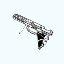 Gamo-Punho-Caixa-Pistola-Gamo-PT85-Blowback Peça #41 GRIP FRAME