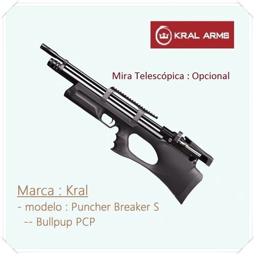 KRAL Puncher Breaker - Carabina PCP 5,5mm coronha polímeros - encomende com  antecedência