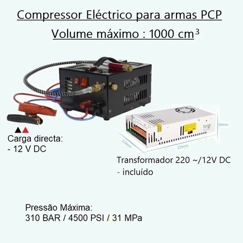 V1 electric compressor to PCP airgun compressor electric 220v or 12v-auto battery