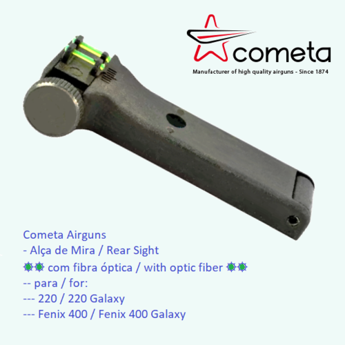 Cometa Rear Sight with optic fiber #200404 - para Carabinas a Mola