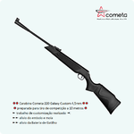 Cometa 220 Galaxy Custom model .177in /4,5mm 12 Joule polymer stock