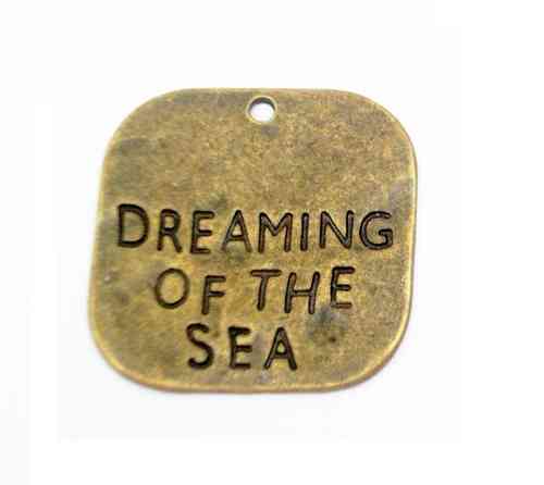 Pendente Dreaming of the Sea - 29x29mm  Bronze