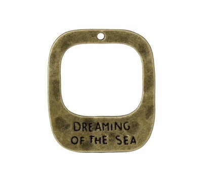 Pendente Dreaming of the Sea - 30x25mm  Bronze