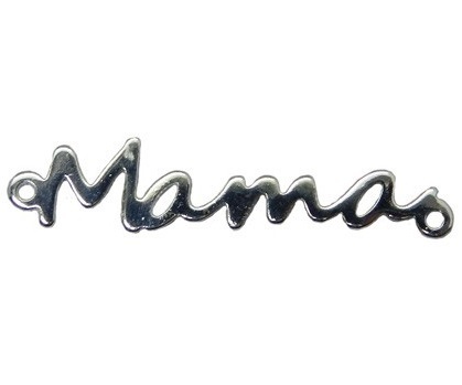Conector Zamak Mama 38x8mm - Prateado