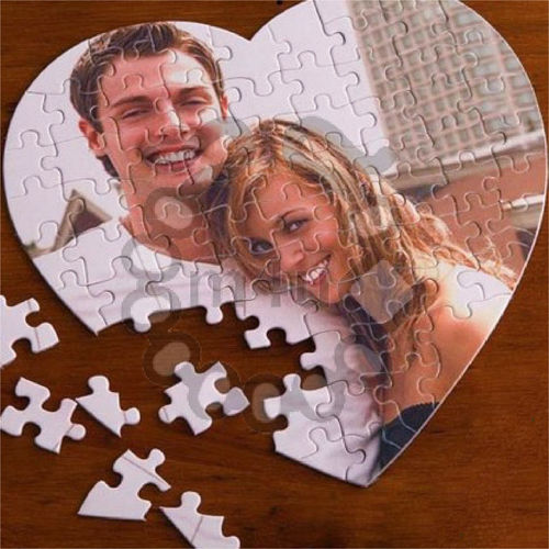 Puzzle Coração com 76 peças personalizável
