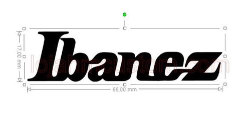 Ibanez Guitar Vinyl Logo Sticker