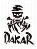 Dakar Skull Vinyl Sticker