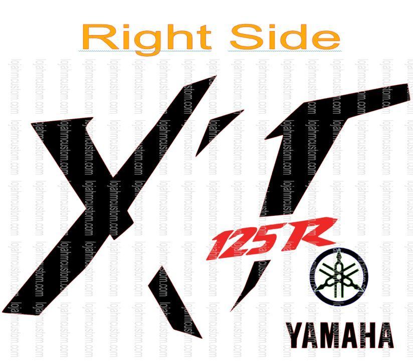 BLACK AND ROYAL BLUE VINYL CUSTOM FOR YAMAHA XT 125 R X 05-12 DUAL SEAT COVER 