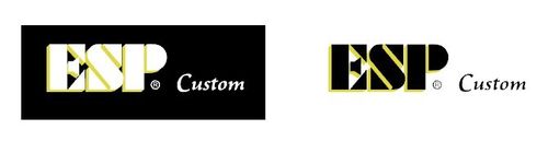 ESP Custom Headstock Waterslide Logo Decal