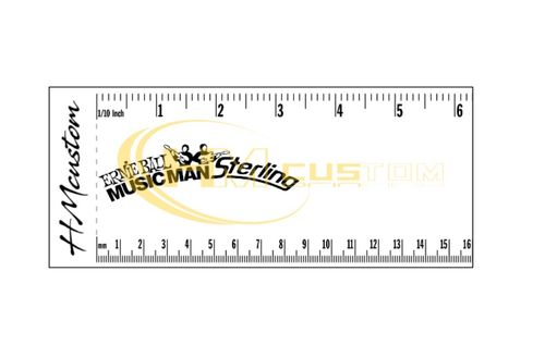 MusicMan Sterling vinyl Logo Sticker
